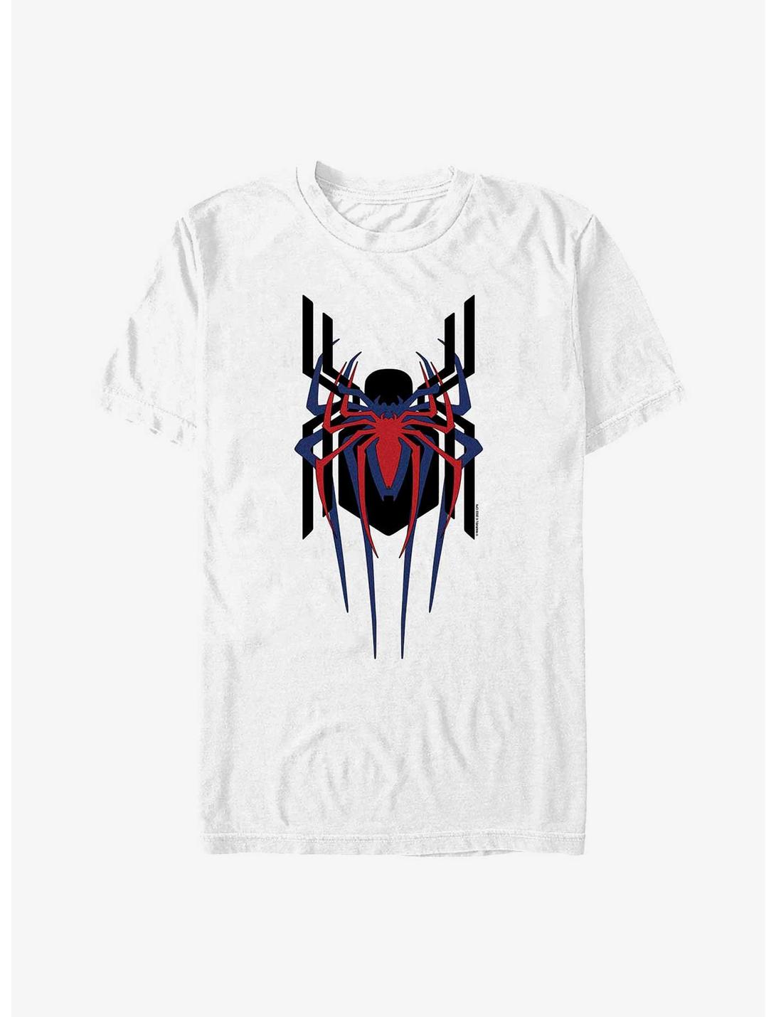 Marvel Spider-Man Triple Emblem Stacked T-Shirt, WHITE, hi-res