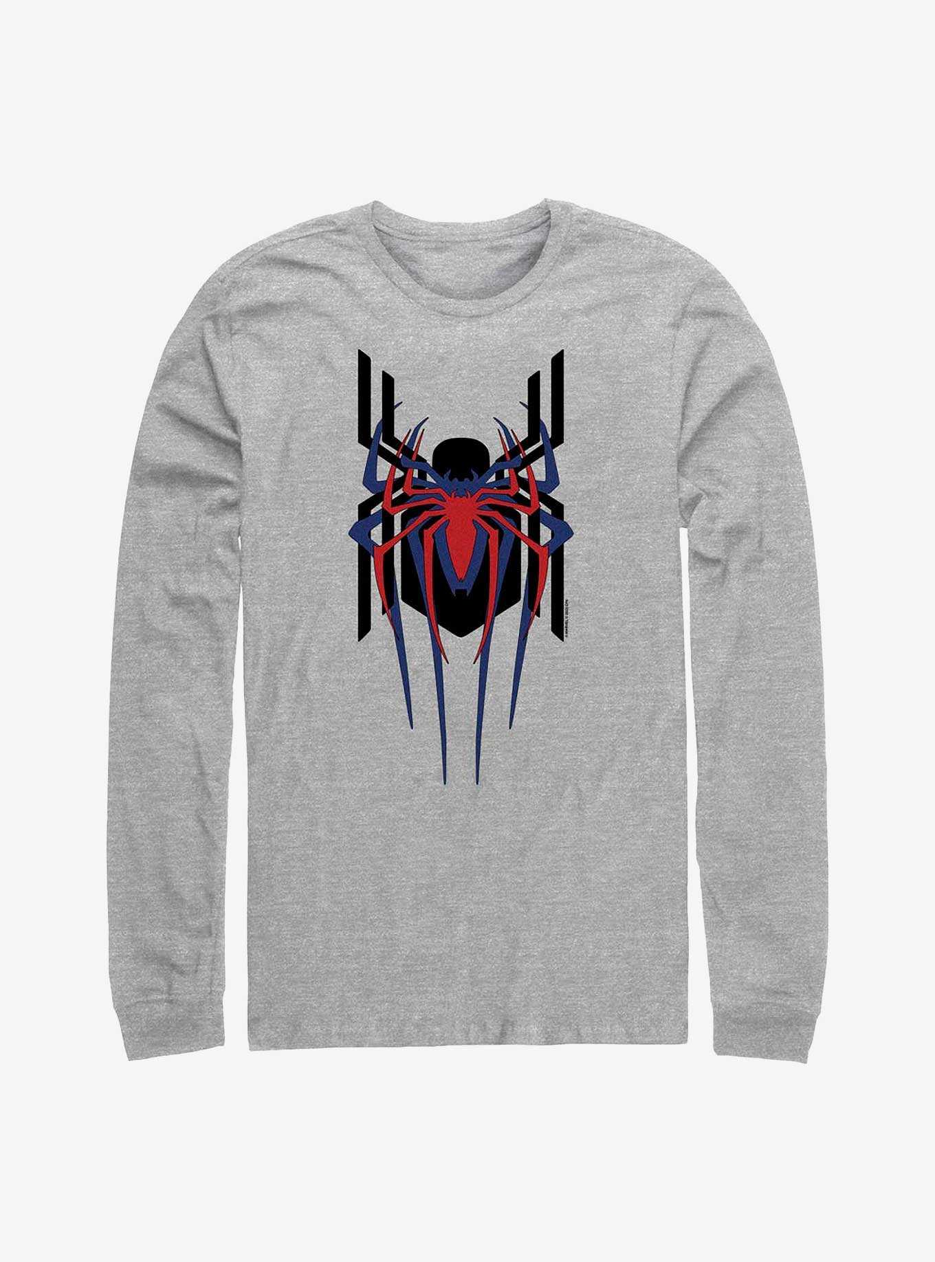 Marvel Spider-Man Triple Emblem Stacked Long-Sleeve T-Shirt, , hi-res