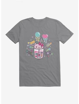 Hello Kitty Sugar Rush Candy Boba T-Shirt, STORM GREY, hi-res