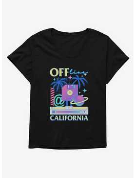 Vaporwave Offline California Womens T-Shirt Plus Size, , hi-res
