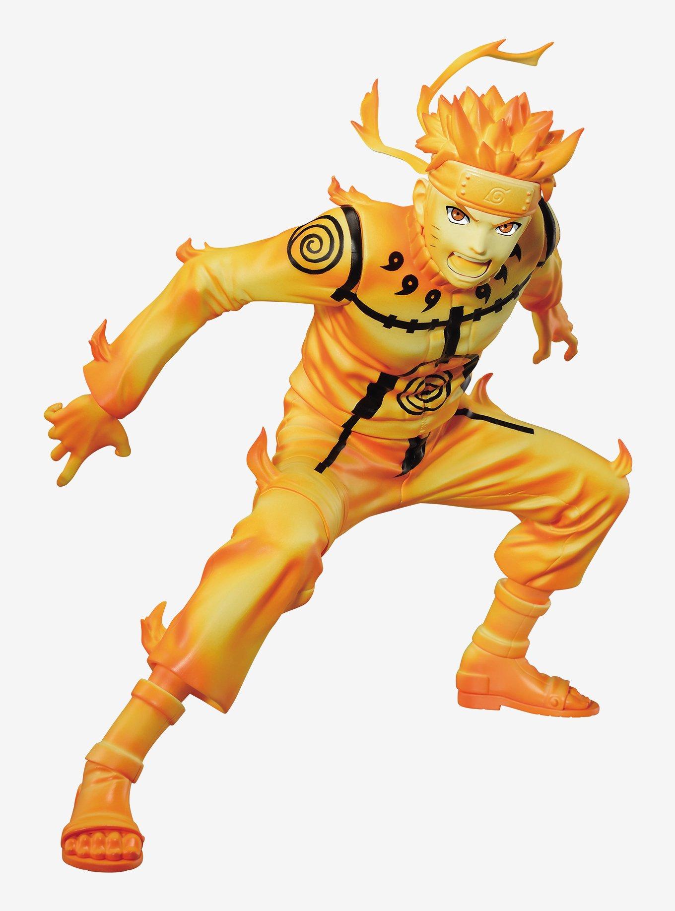 Banpresto Naruto Shippuden Vibration Stars Naruto Uzumaki Nine-Tails Chakra Mode Figure, , hi-res
