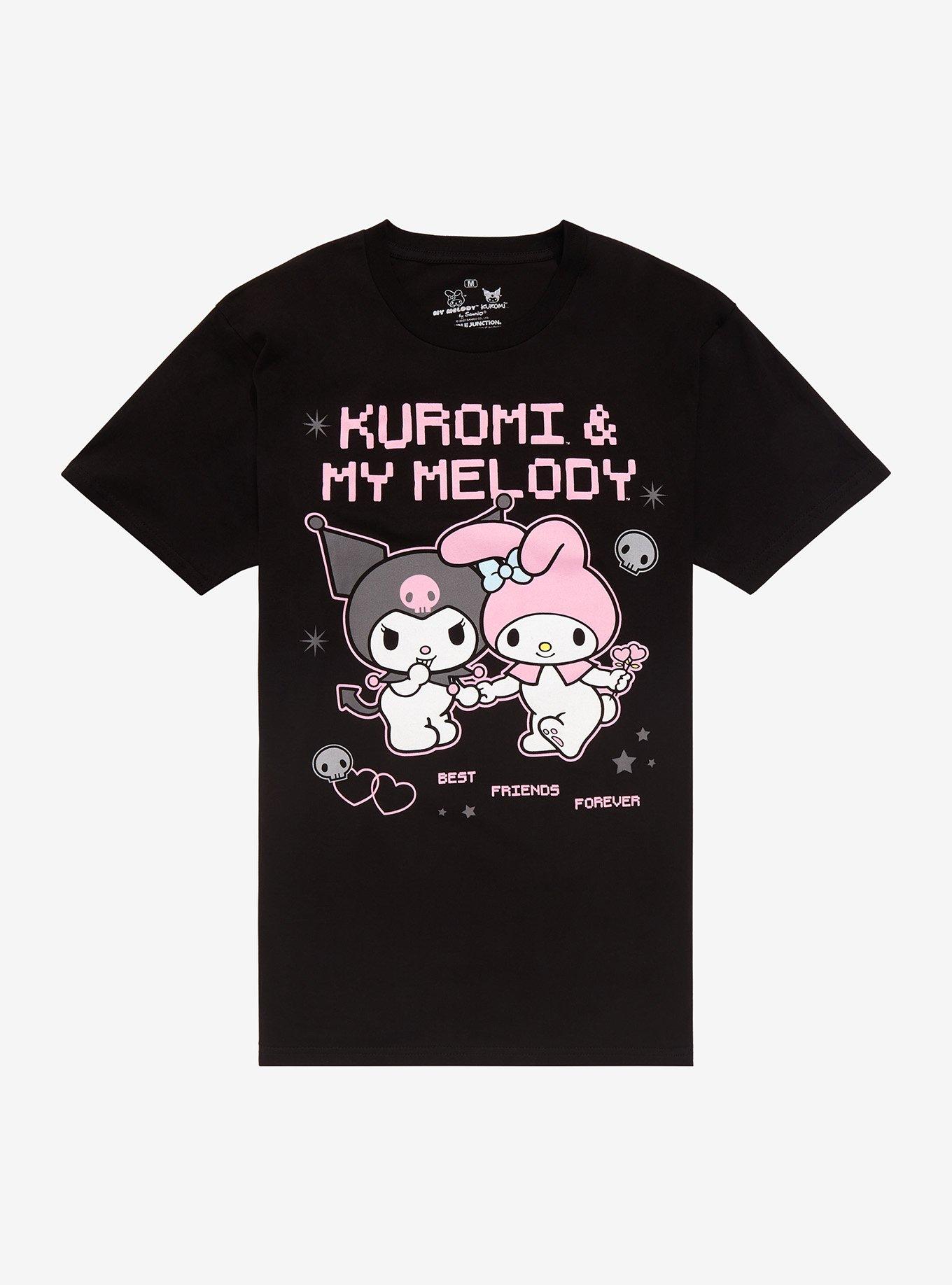 My Melody & Kuromi Scene Boyfriend Fit Girls T-Shirt