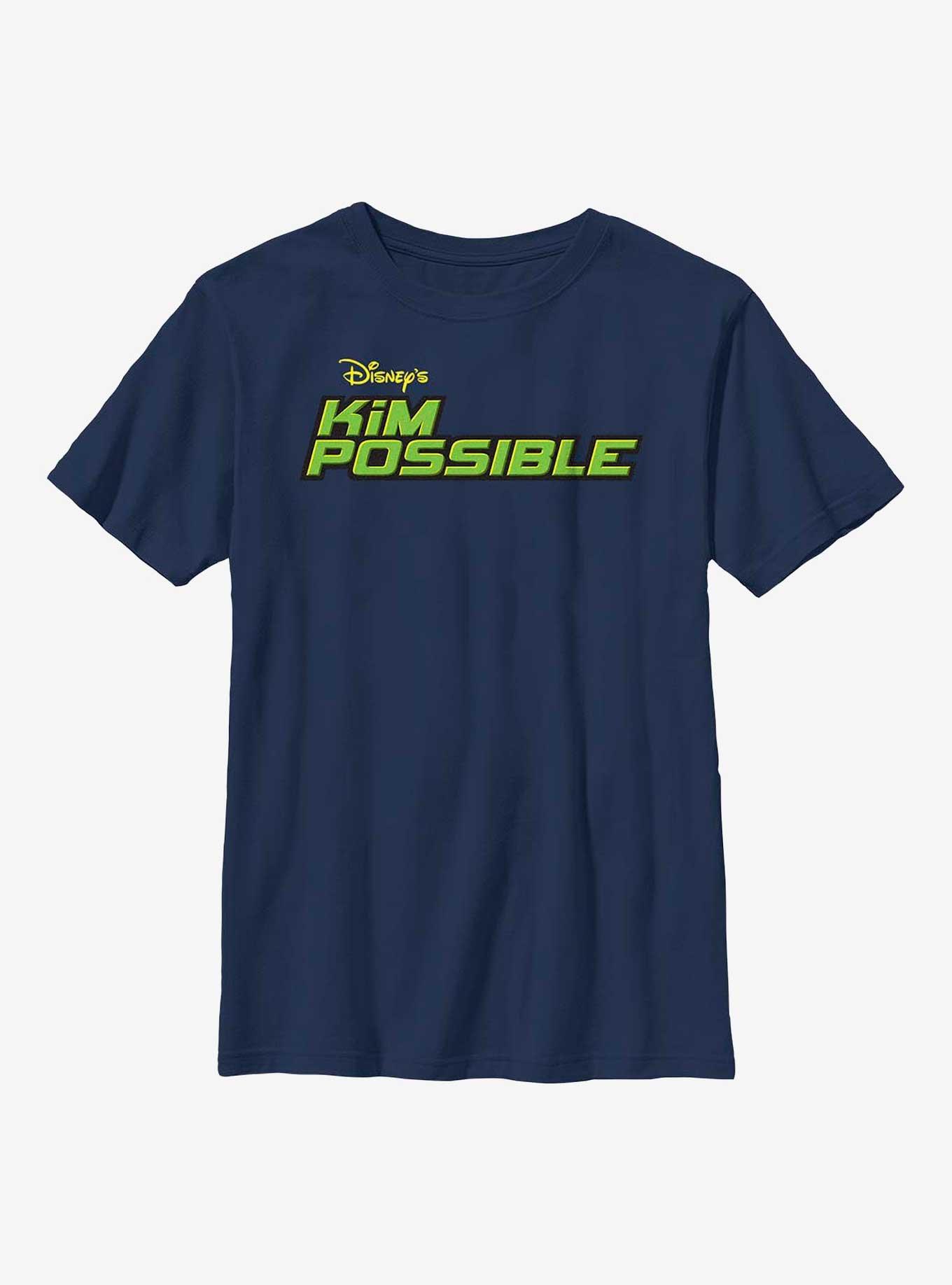 Disney Kim Possible Logo Youth T-Shirt, NAVY, hi-res