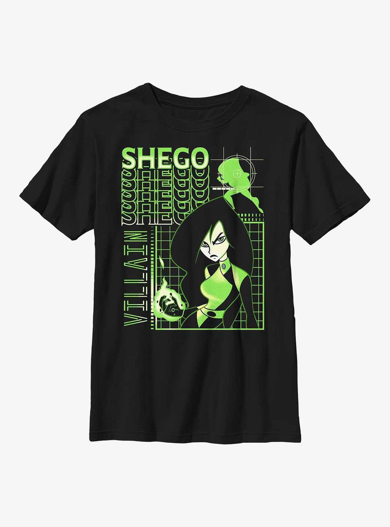 Disney Kim Possible Shego Villain Youth T-Shirt, BLACK, hi-res