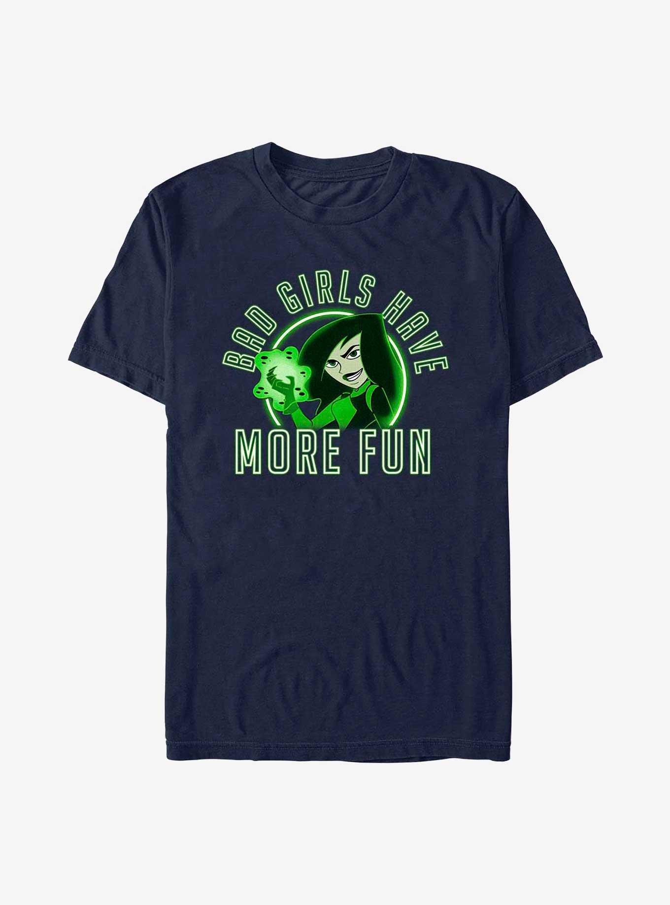 Disney Kim Possible Shego Bad Girls Have More Fun T-Shirt, NAVY, hi-res