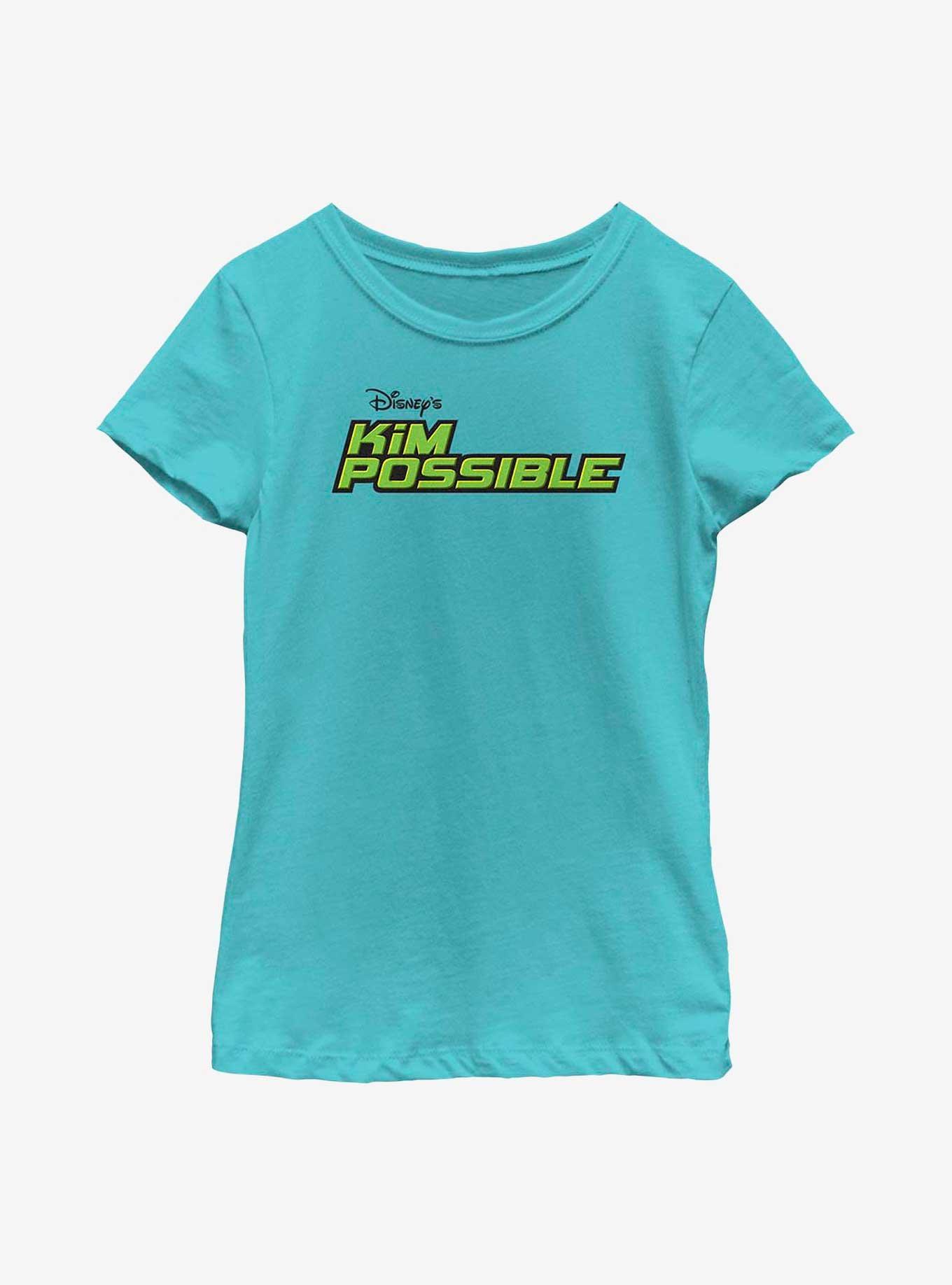 Disney Kim Possible Logo Youth Girls T-Shirt, TAHI BLUE, hi-res