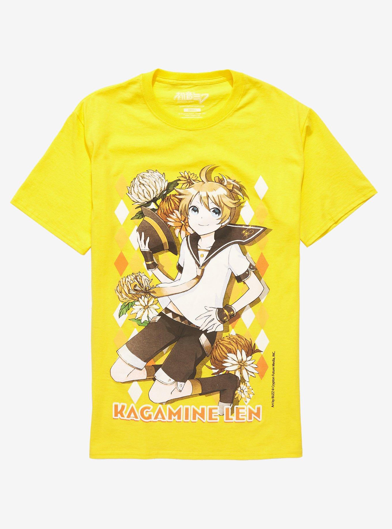 Hatsune Miku Kagamine Len Boyfriend Fit Girls T-Shirt, MULTI, hi-res