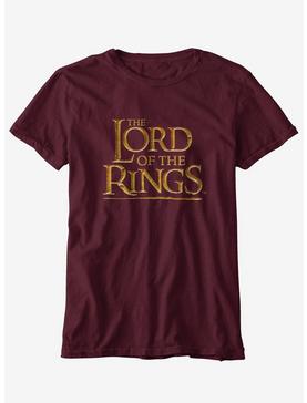 The Lord Of The Rings Logo Boyfriend Fit Girls T-Shirt, , hi-res