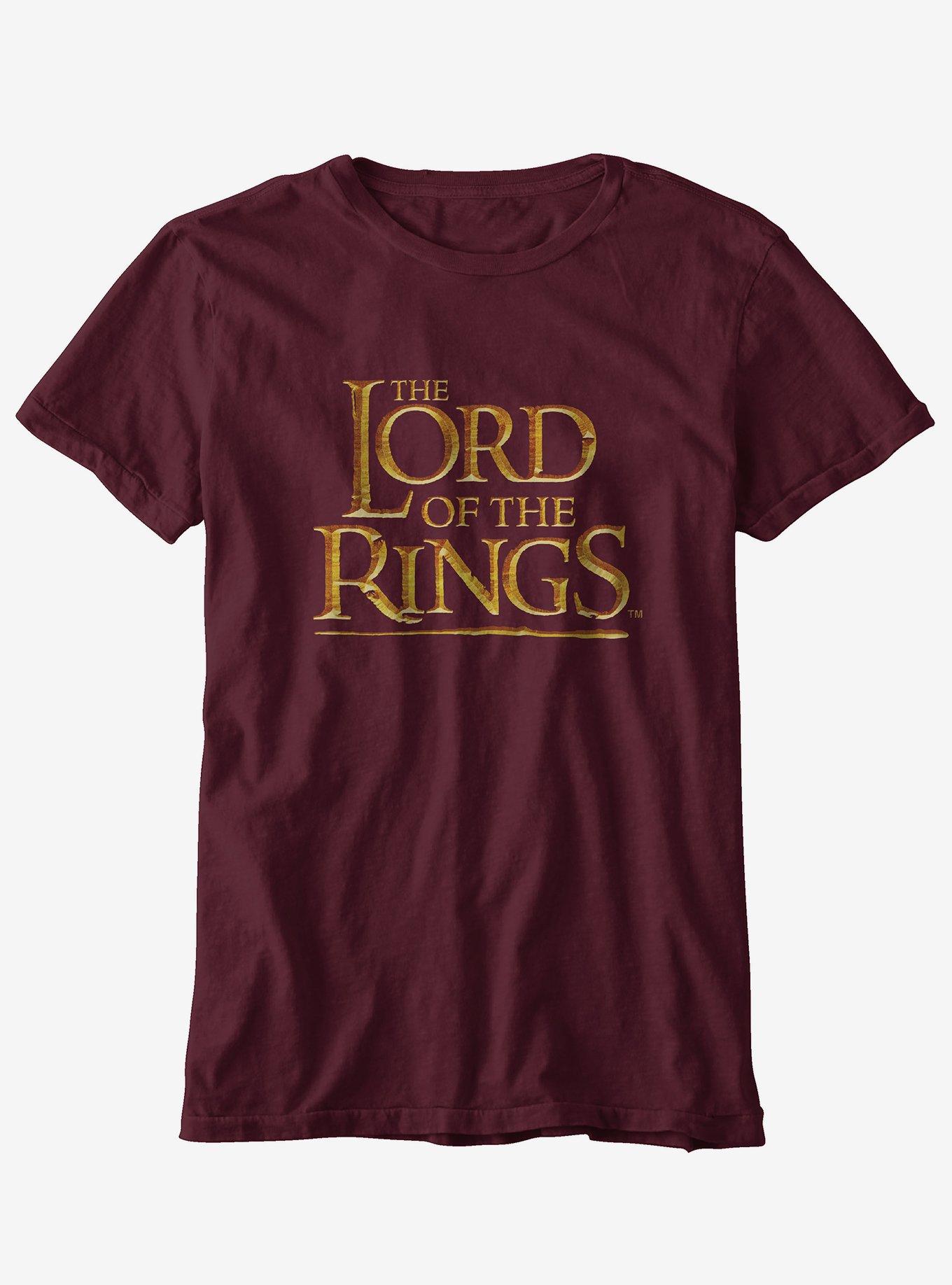 The Lord Of The Rings Logo Boyfriend Fit Girls T-Shirt, MULTI, hi-res