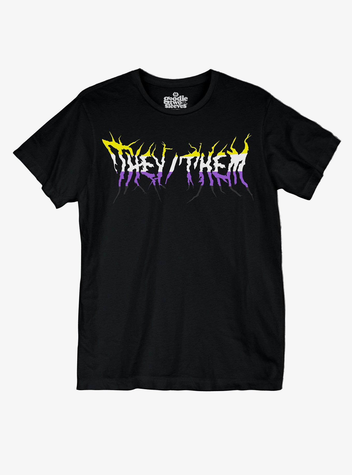 They/Them Metal T-Shirt, MULTI, hi-res