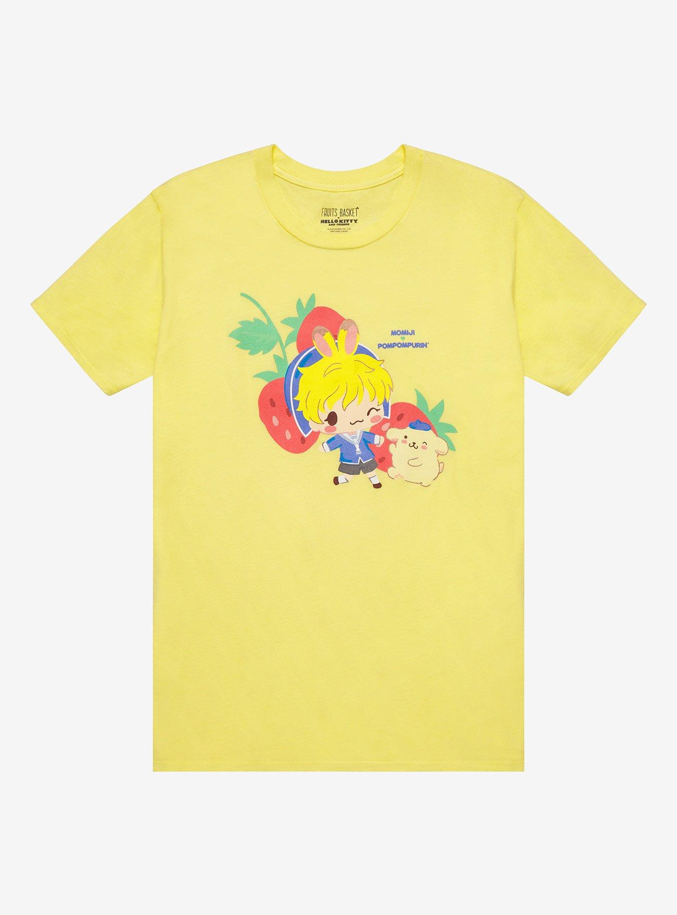 Fruits Basket X Hello Kitty And Friends Chibi Momiji & Pompompurin Girls T-Shirt, MULTI, hi-res