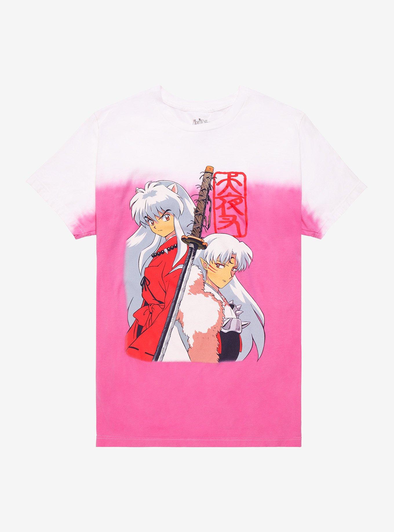 InuYasha Ombre Duo Boyfriend Fit Girls T-Shirt, MULTI, hi-res