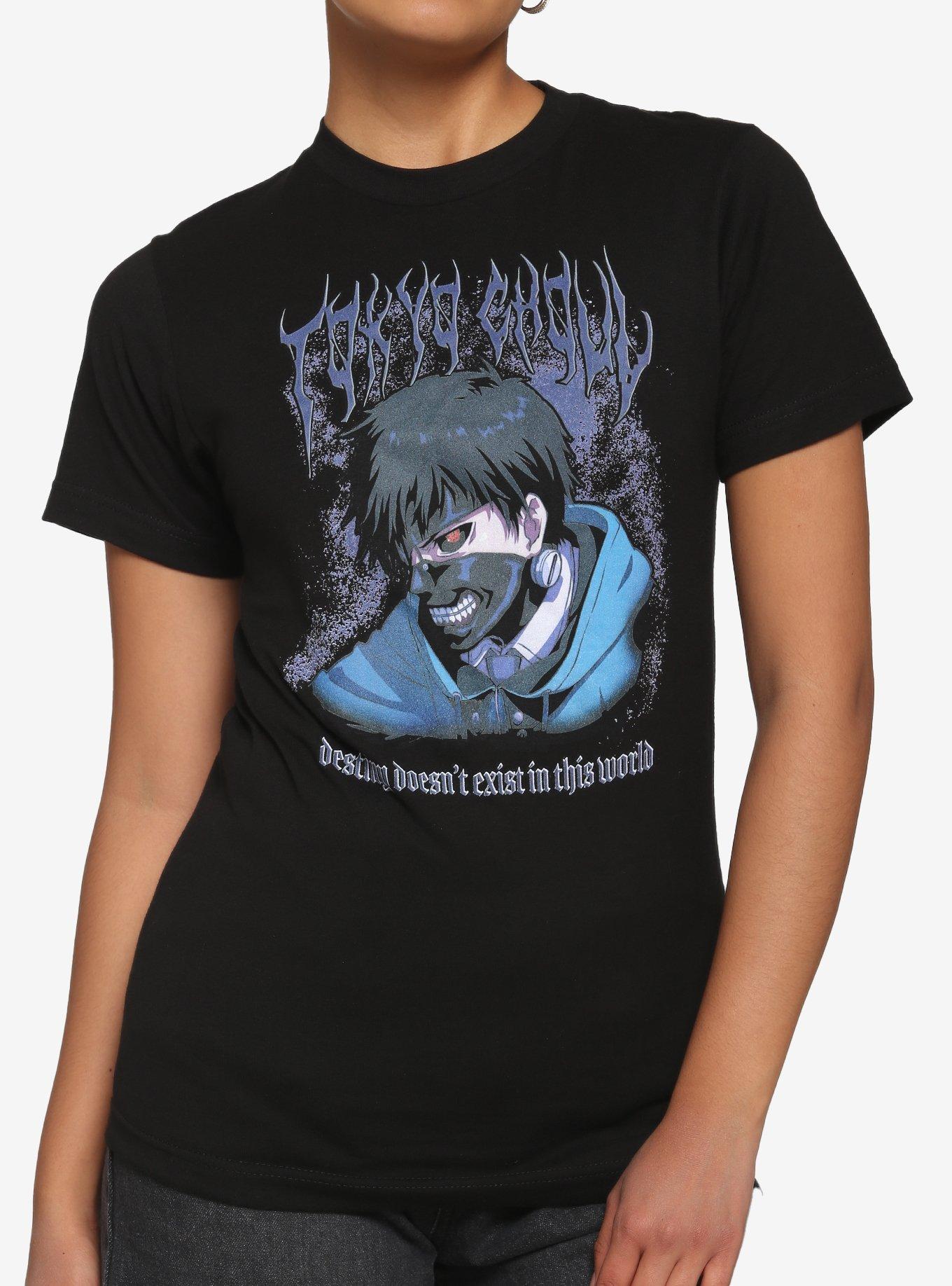 Tokyo Ghoul Kaneki Metal Boyfriend Fit Girls T-Shirt, MULTI, hi-res