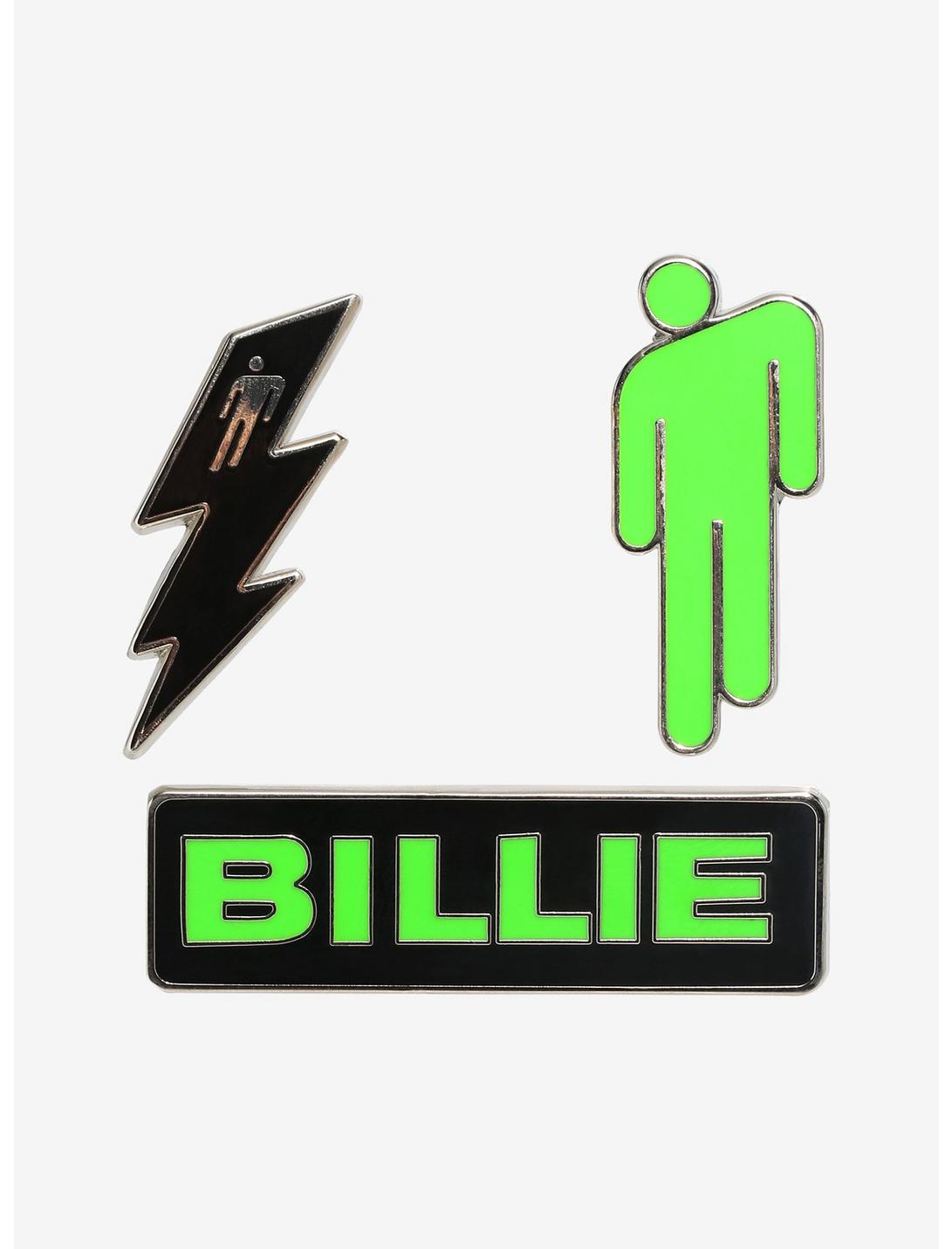 Billie Eilish Logo Enamel Pin Set, , hi-res