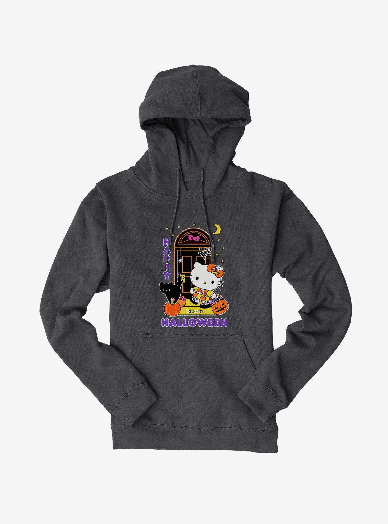 Hello Kitty Trick Or Treating Hoodie, CHARCOAL HEATHER, hi-res