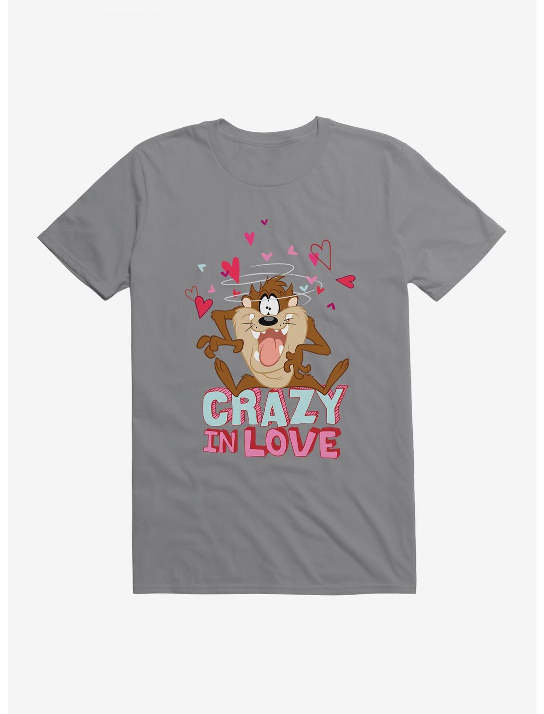 Looney Tunes Taz Crazy In Love T-Shirt, STORM GREY, hi-res