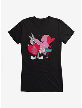 Looney Tunes Bugs Bunny Kinda Cute Girls T-Shirt, BLACK, hi-res