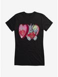 Looney Tunes Kinda Cute Valentine Bugs Bunny Girls T-Shirt, BLACK, hi-res