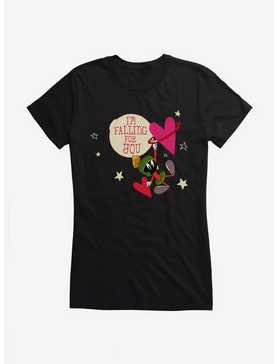Looney Tunes Marvin The Martian Falling For You Girls T-Shirt, BLACK, hi-res