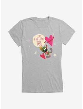 Looney Tunes Marvin The Martian Falling For You Girls T-Shirt, HEATHER, hi-res