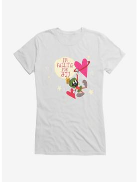 Looney Tunes Marvin The Martian Falling For You Girls T-Shirt, WHITE, hi-res