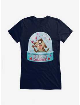 Looney Tunes Taz Crazy In Love Snow Globe Girls T-Shirt, , hi-res