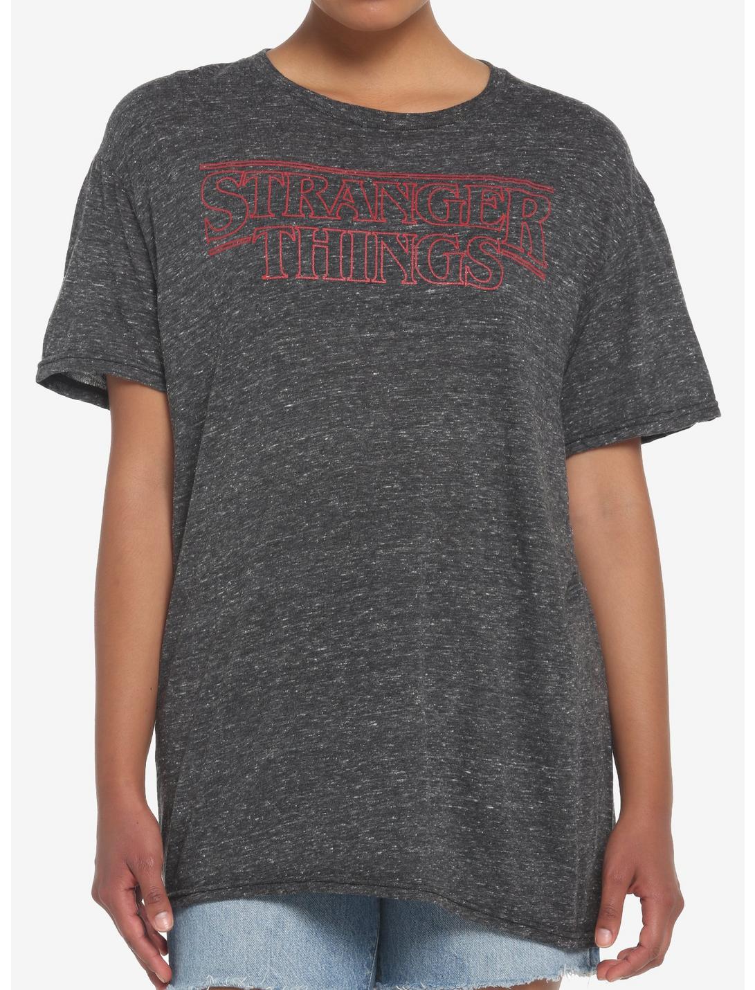 Stranger Things Logo Speckle Girls T-Shirt, MULTI, hi-res