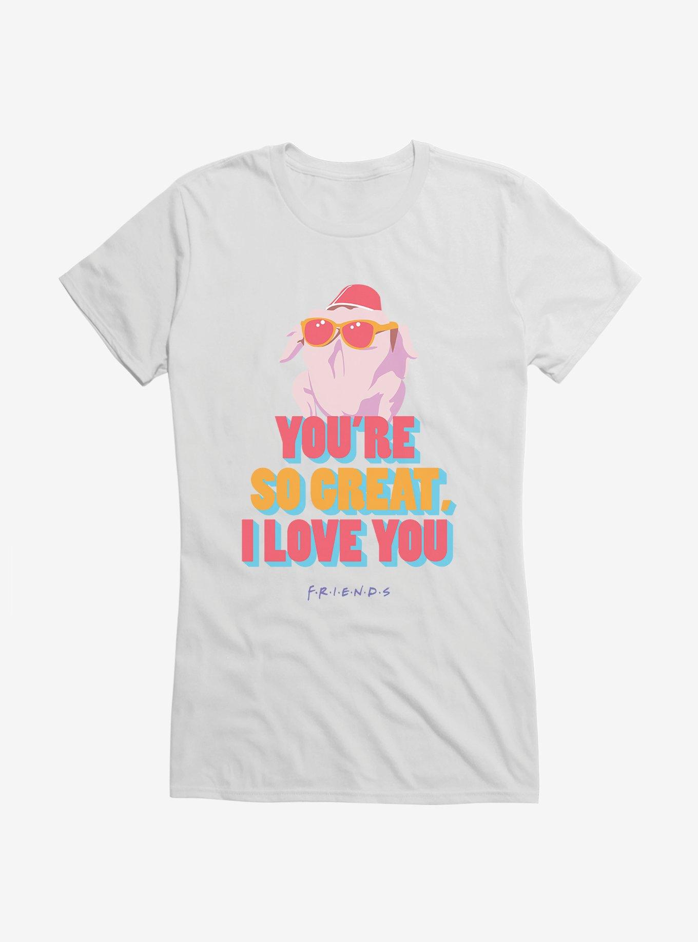 Friends Jr Turkey Head Girls T-Shirt, WHITE, hi-res