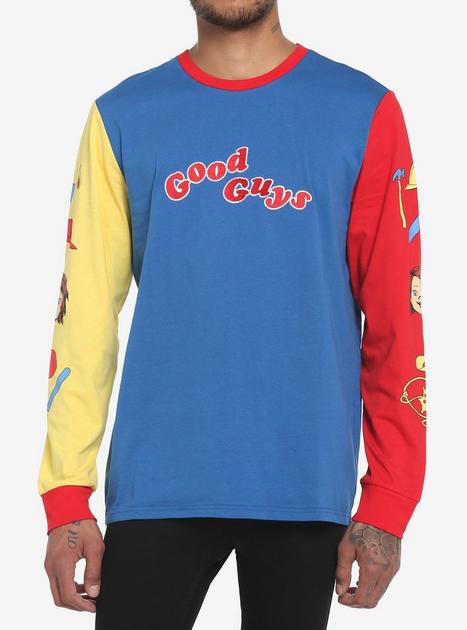 Chucky Good Guys Color-Block Long-Sleeve T-Shirt | Hot Topic