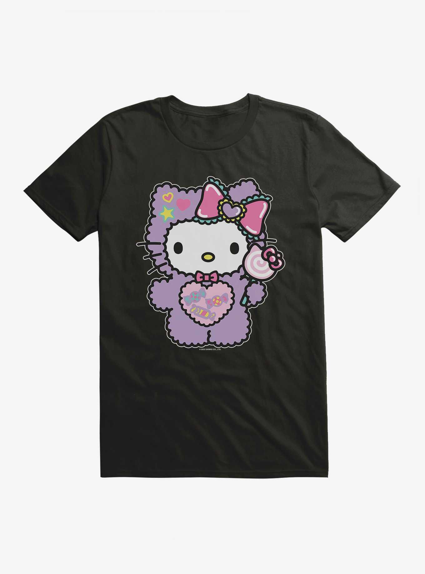 Hello Kitty Sugar Rush Fuzzy Lollipop T-Shirt, , hi-res