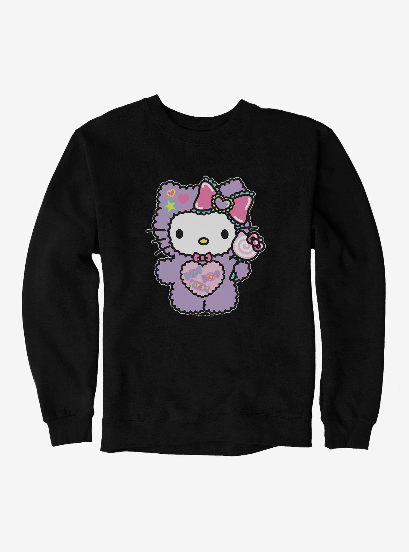 Hello Kitty Sugar Rush Fuzzy Lollipop Sweatshirt, , hi-res