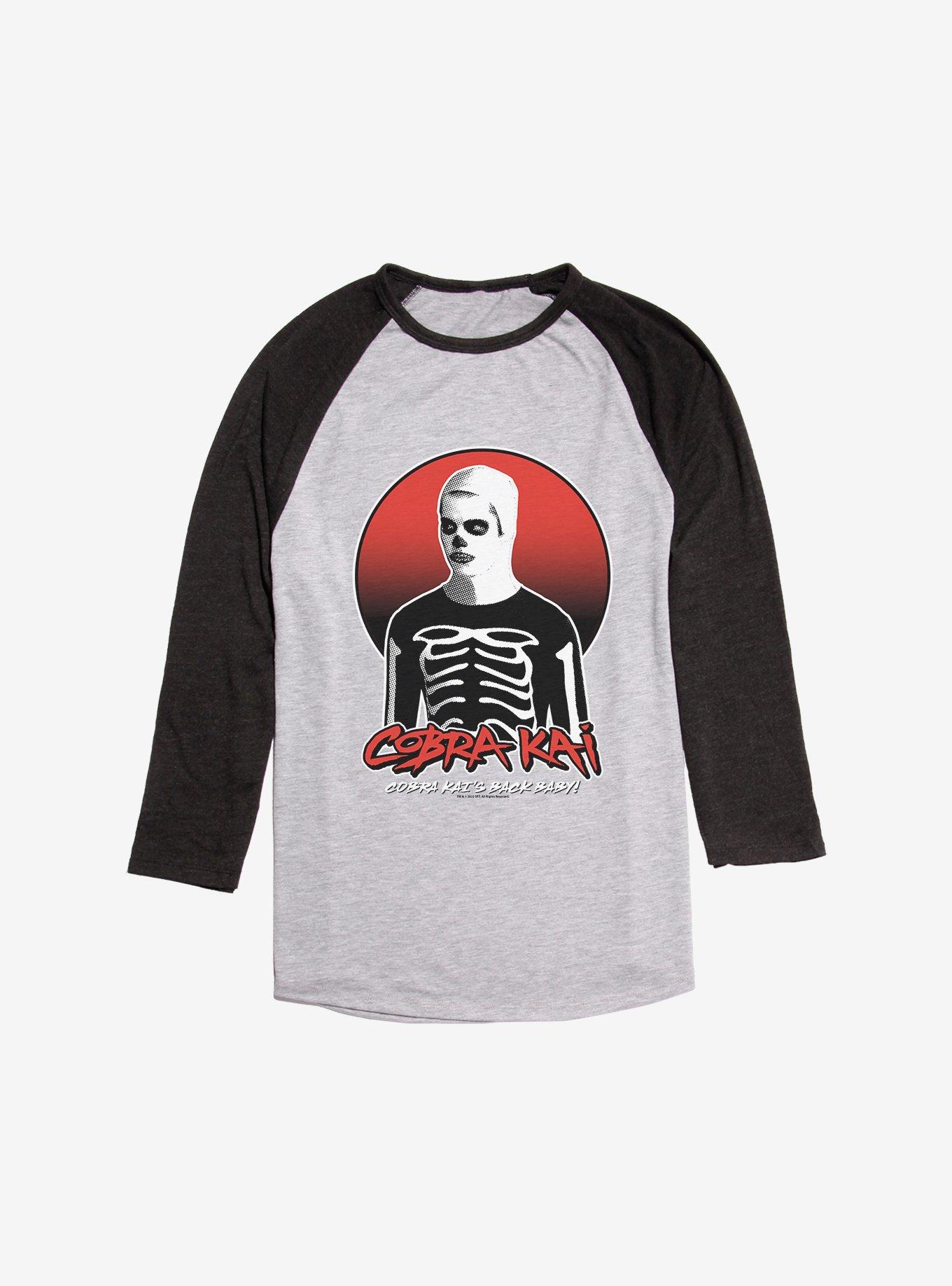 Cobra Kai Skeleton Costume Raglan