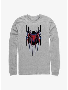 Marvel Spider-Man Spiders Stacked Long-Sleeve T-Shirt, ATH HTR, hi-res