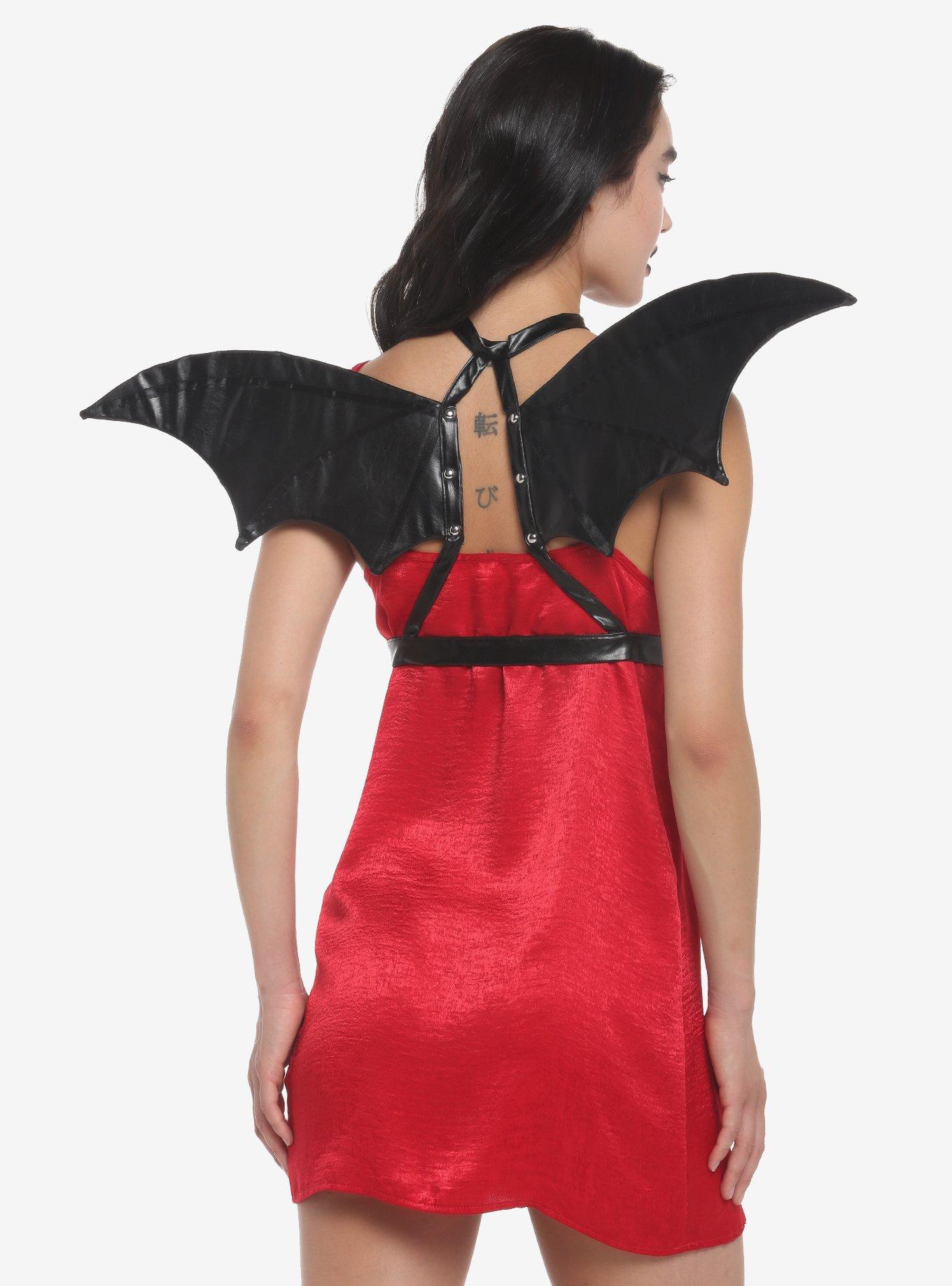 Black Bat Wing Harness, , hi-res