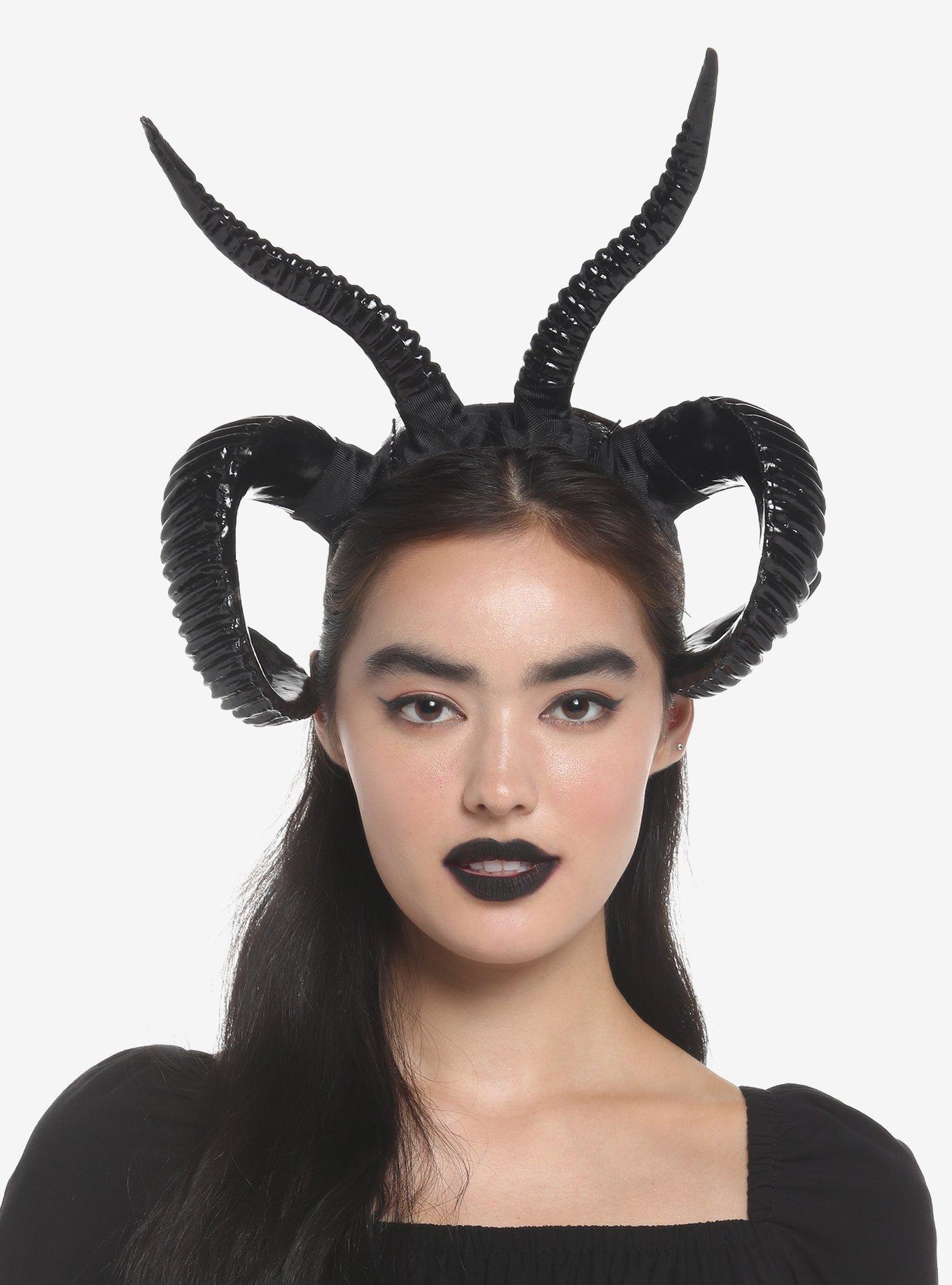 Double Demon Horns Headband, , hi-res