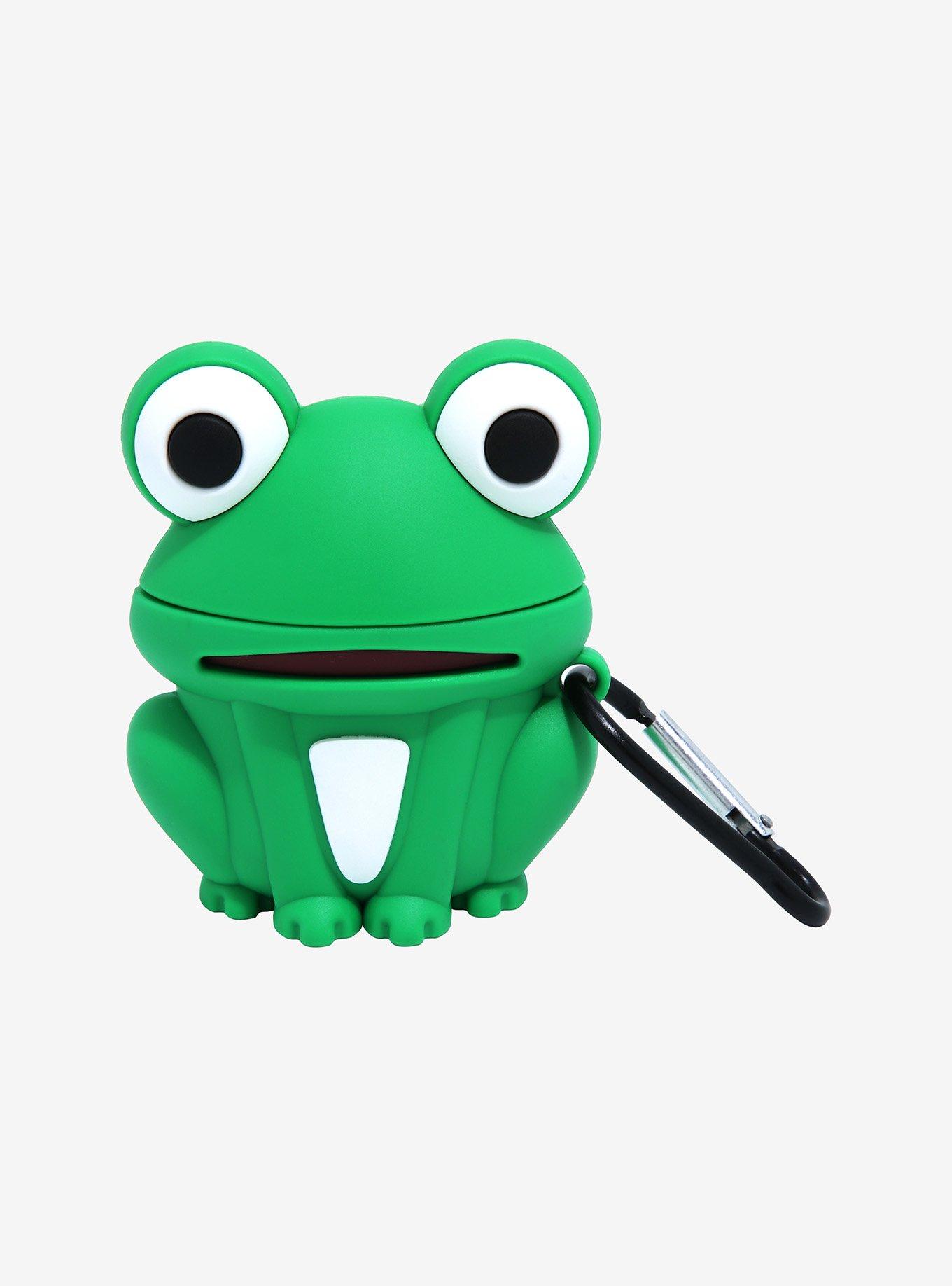 Green Frog Figural Wireless Earbud Case Cover