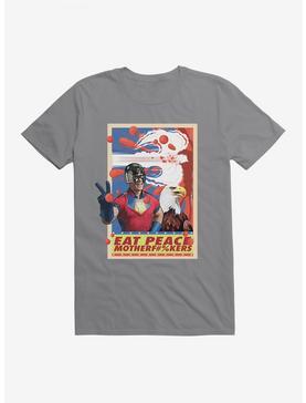 DC Comics Peacemaker Eat Peace T-Shirt, STORM GREY, hi-res