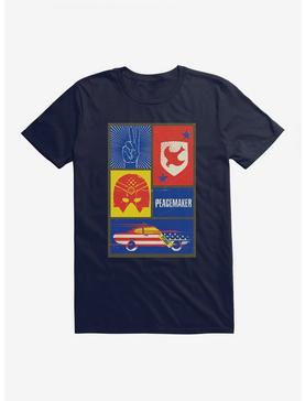DC Comics Peacemaker Icons T-Shirt, NAVY, hi-res
