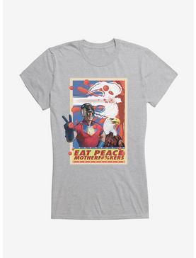 DC Comics Peacemaker Eat Peace Girl's T-Shirt, HEATHER, hi-res