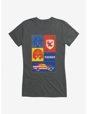 DC Comics Peacemaker Icons Girl's T-Shirt, CHARCOAL, hi-res