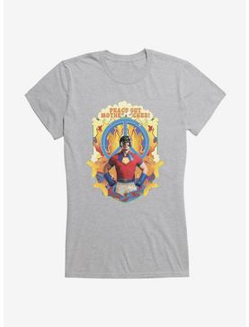 DC Comics Peacemaker Peace Out Girl's T-Shirt, HEATHER, hi-res