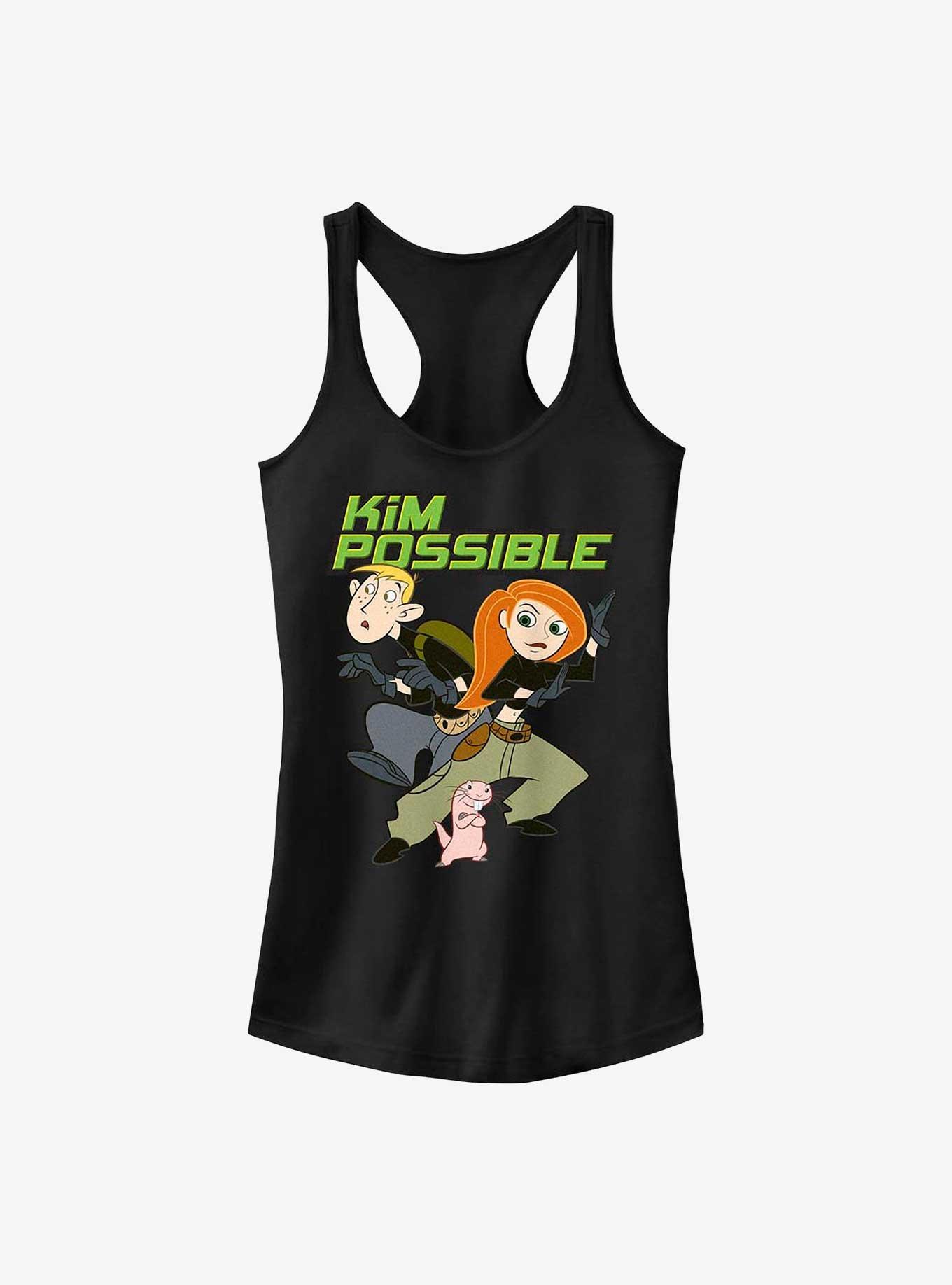 Disney Kim Possible Hero Logo Girl's Tank, BLACK, hi-res