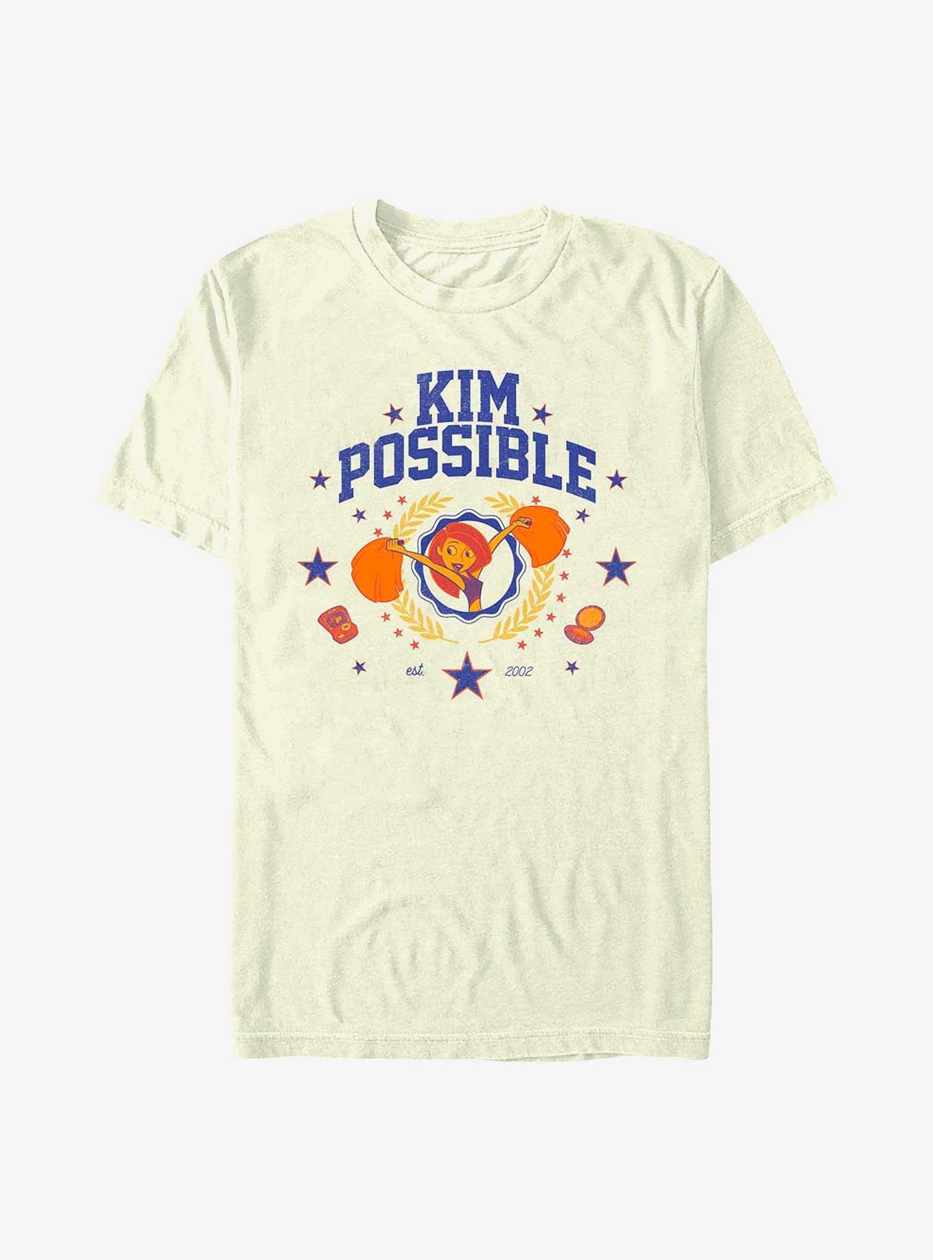 Disney Kim Possible Kp Collegiate T-Shirt, NATURAL, hi-res