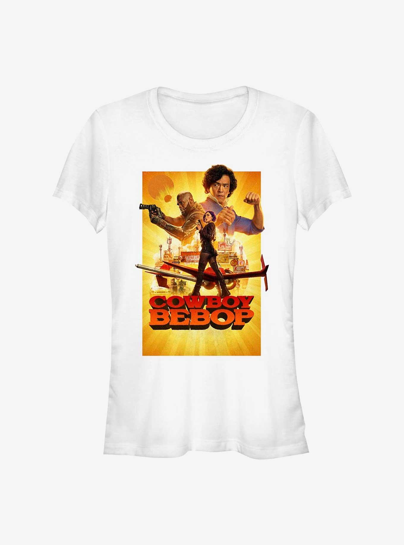 Cowboy Bebop Bebop Poster Girl's T-Shirt, WHITE, hi-res