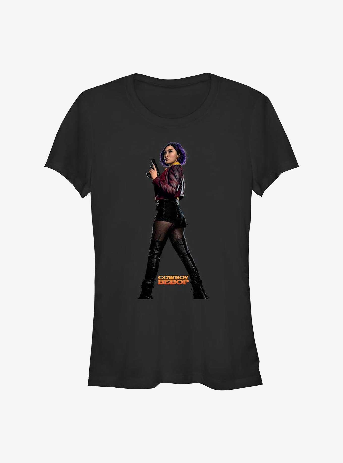 Cowboy Bebop Hero Faye Girl's T-Shirt, BLACK, hi-res