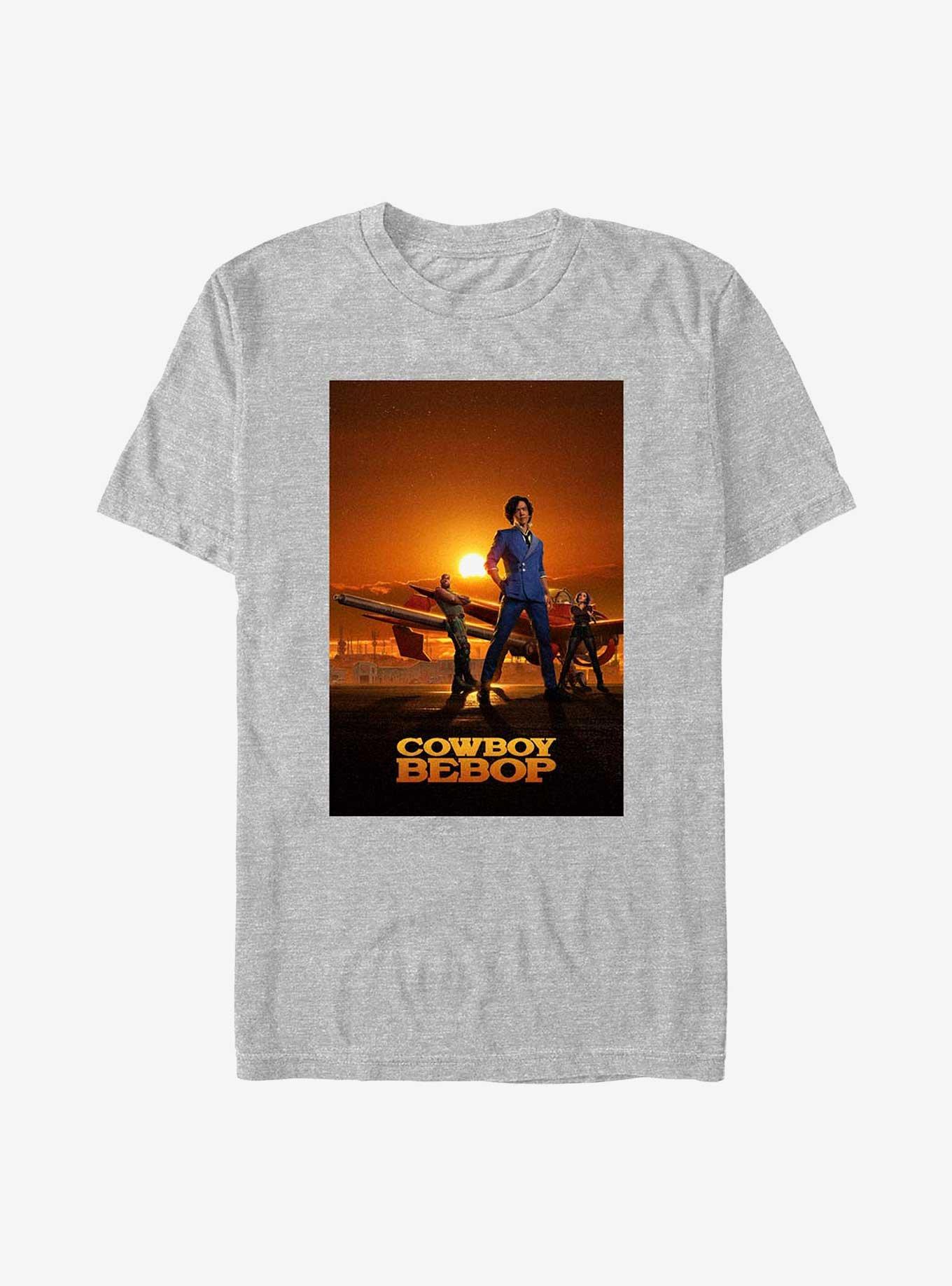 Cowboy Bebop Sunset Poster T-Shirt, ATH HTR, hi-res