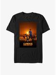 Cowboy Bebop Sunset Poster T-Shirt, BLACK, hi-res