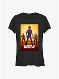 Cowboy Bebop Trio Poster Girl's T-Shirt, BLACK, hi-res