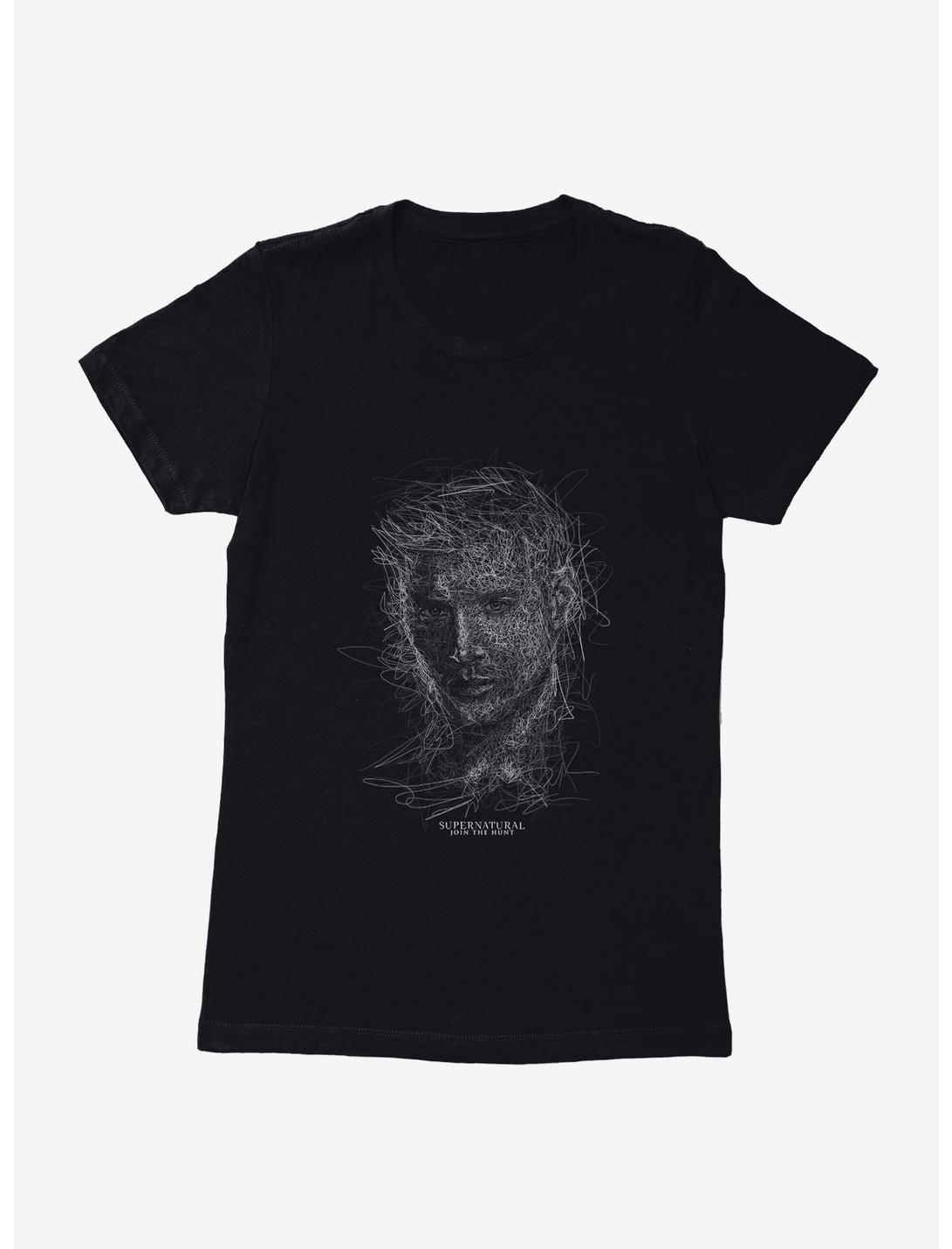 Supernatural Dean Squiggle Sketch Womens T-Shirt, , hi-res