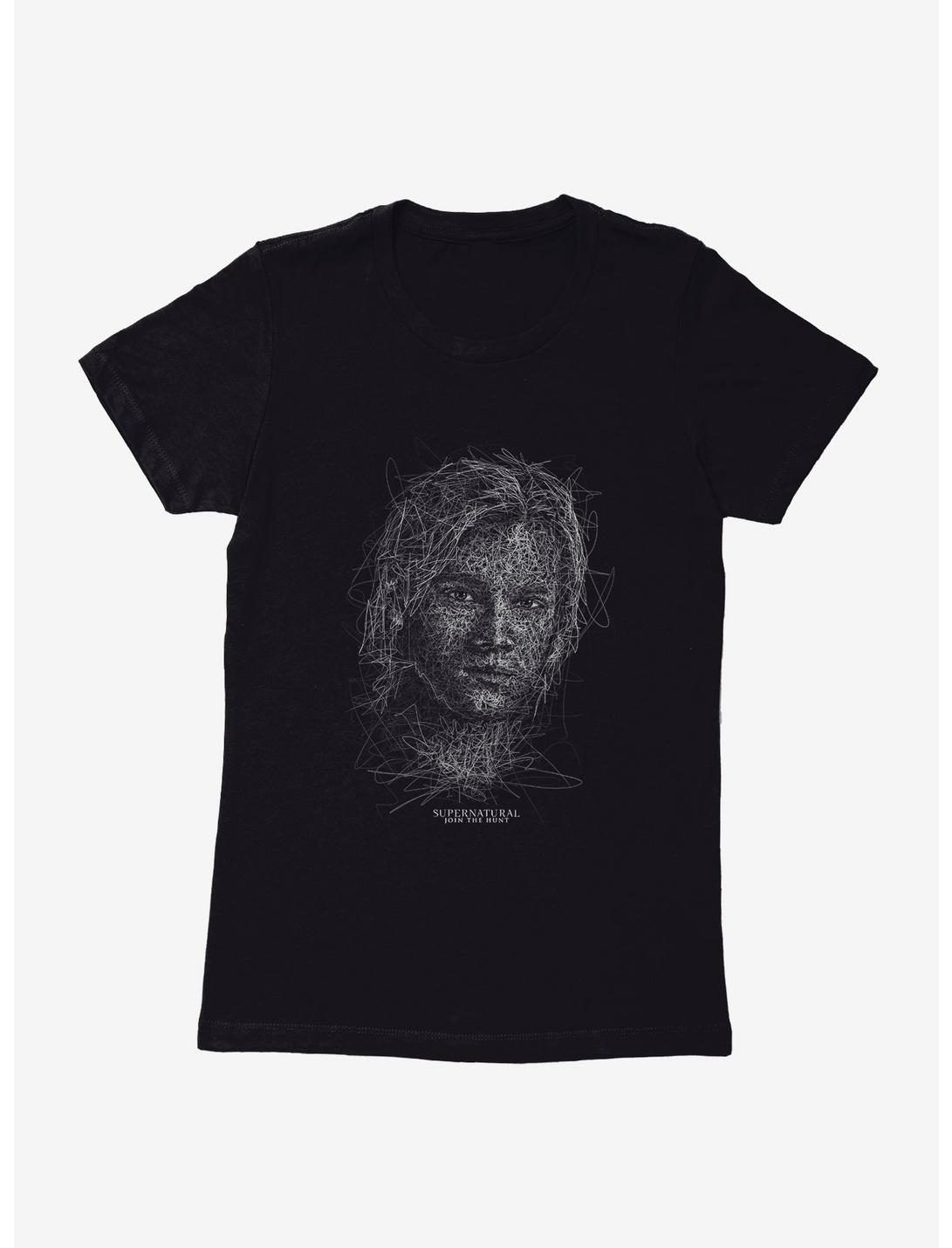 Supernatural Sam Squiggle Sketch Womens T-Shirt, , hi-res